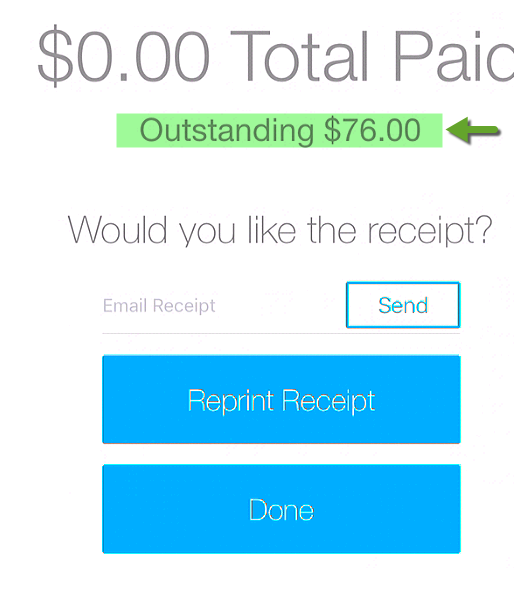 Allow Unpaid Balance (on iPad)