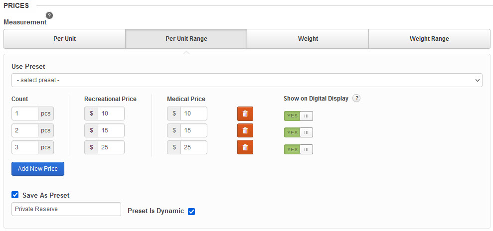 What gram weight is suggested for my product?